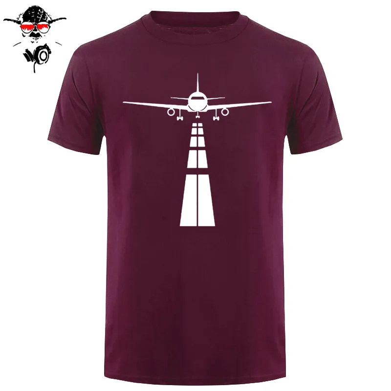 Летчик самолет Футболка мужская летняя короткий рукав Eat Sleep Fly Repeat Винтажная футболка хлопок тройники черный - Цвет: maroon gray