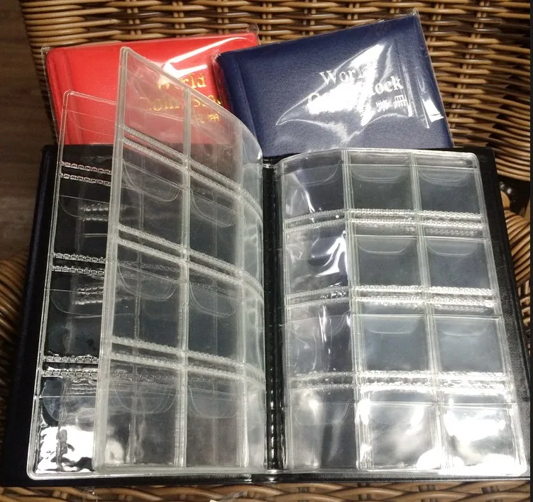 New Useful 120pcs Holder Storage Money Penny Pockets Book for Coin Album collection home decoration accessories|book collection|book coinsbook book |