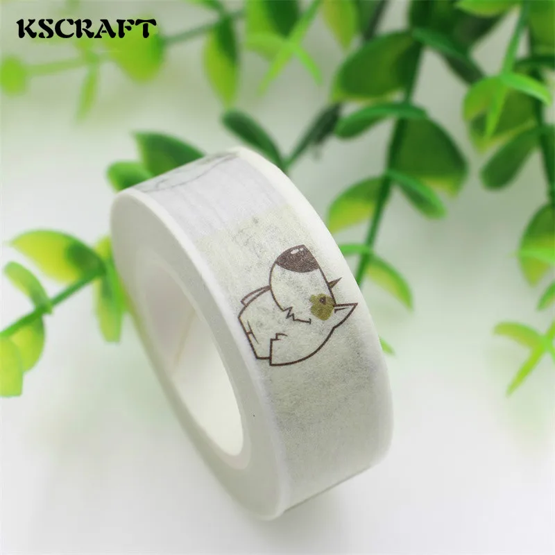 

KSCRAFT 15 мм * 10 м клейкая лента для скрапбукинга DIY Craft Sticky Deco маскирующая Японская Бумага васи лента для щенка