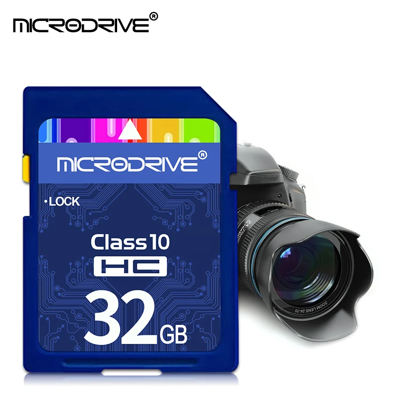 Class 10 SD Card 8 GB 16 GB 32 ГБ, 64 ГБ и 128 ГБ 256 GB карты памяти для Canon nikon SLR Камера съемки видео 4 K