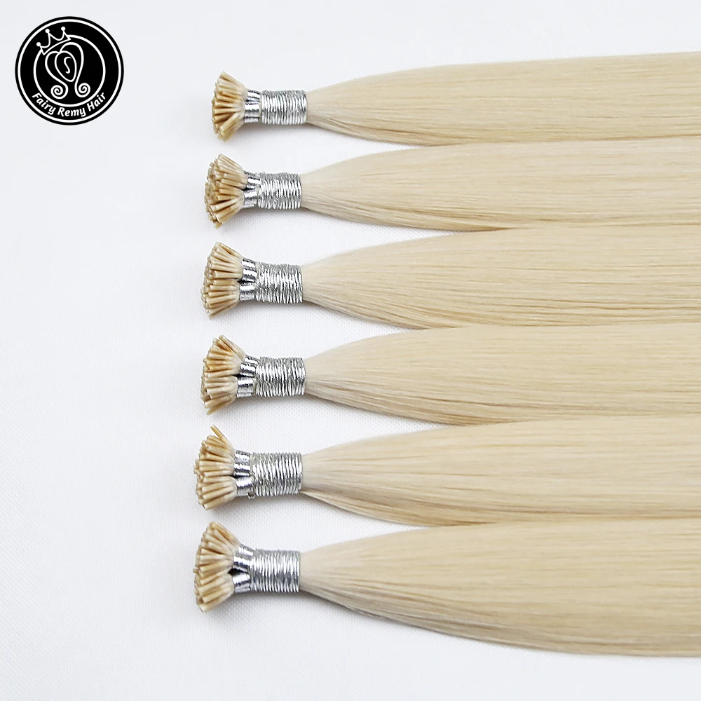 I Tip Наращивание волос фьюжн кератин Remy человеческие русские волосы на капсуле