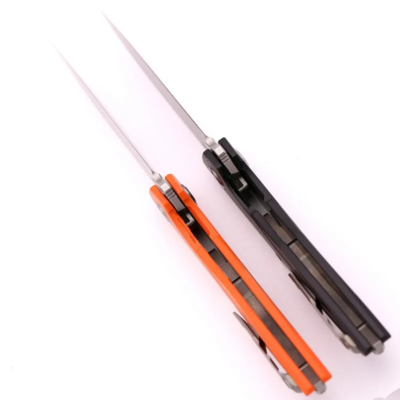 GODFUR D2 Dlade Flipper Folding Knife Titanium + G10 Handle Outdoor Camping Hunting Survival Tools Practical Pocket Fruit Knives |