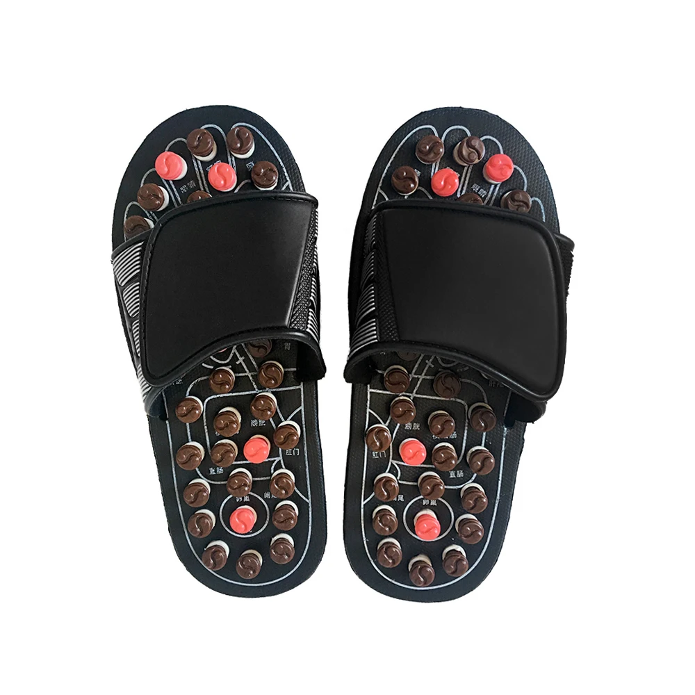 05 Size 36-38 Black Therapy Acupuncture Foot Massager Shoes Foot Care Massageador New High Quality Foot Massage Slippers Foot Care Tool Product - Color: 05 Size 36-38 Black