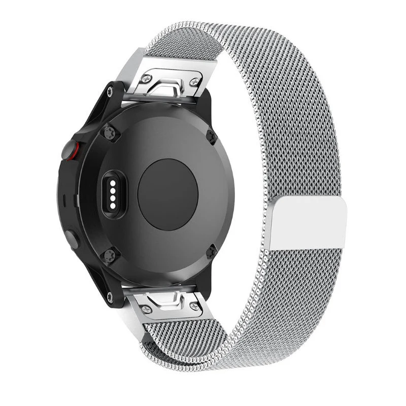 20mm 22mm 26mm Quick Fit Metal Stainless Steel Milanese Loop Wrist band Strap for Garmin Fenix 5 5S 5X 3 3HR S60 D2 Mk1 watch | Наручные