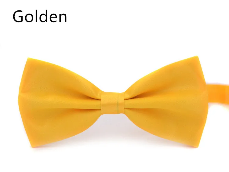 golden Новые модные изысканные мужские галстуки-бабочки для мужчин, Мальчишник, Женский галстук-бабочка, однотонный галстук-бабочка, мужской галстук-бабочка Gravata Cravate - Цвет: golden