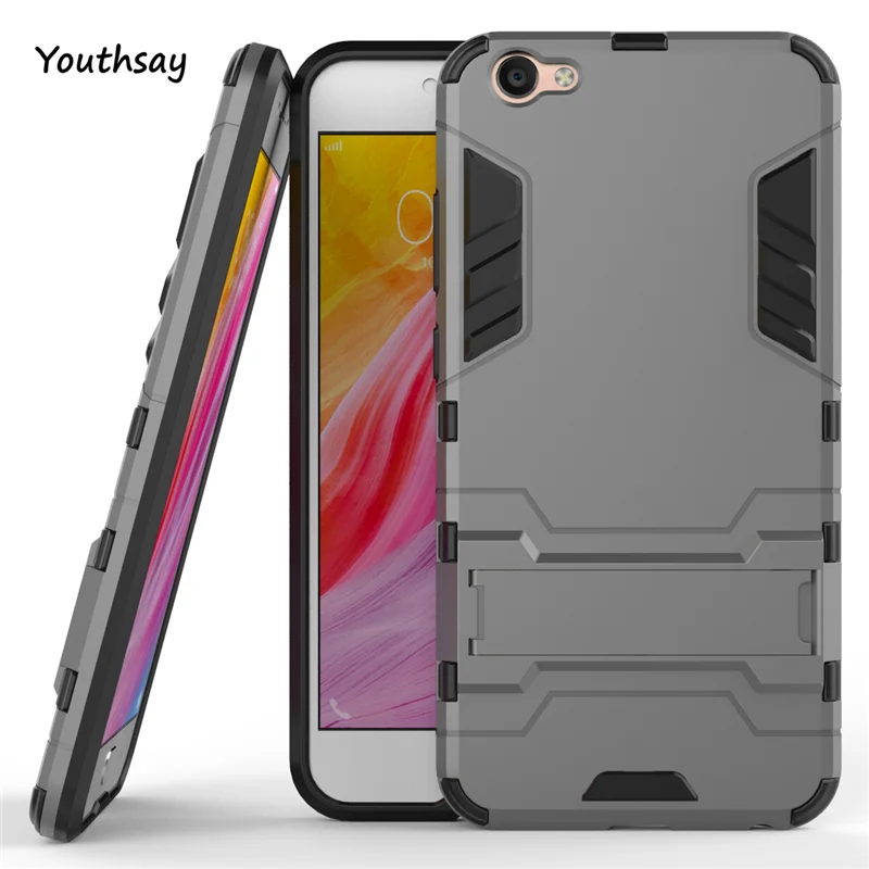 Для BBK Vivo Y67 чехол Y 67 Y67L V5 роскошный с держателем для телефона робот-стиле Fundas Coque 5