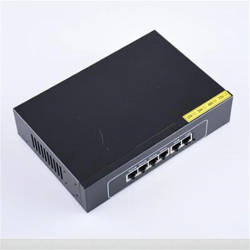 48 в 4 порта PoE коммутатор 10/100 Мбит/с смарт-коммутатор met 2*10/100 UP Link poort 250 м Belde Ingebouwde