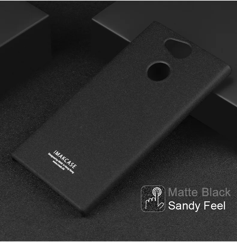Чехол IMAK Для sony Xperia XA2 Ultra XZ2 XZ1 Compact XZ3 XA2 Plus матовый ковбойский чехол с зыбучим песком+ кольцо-держатель+ Защитная пленка для экрана