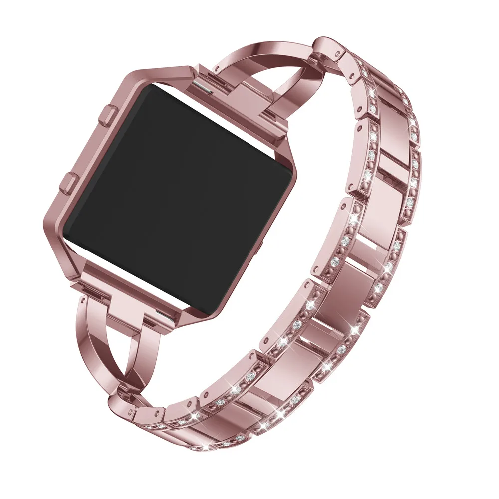 Ремешок для наручных часов из нержавеющей стали смарт Fitbit Blaze замена ремешок