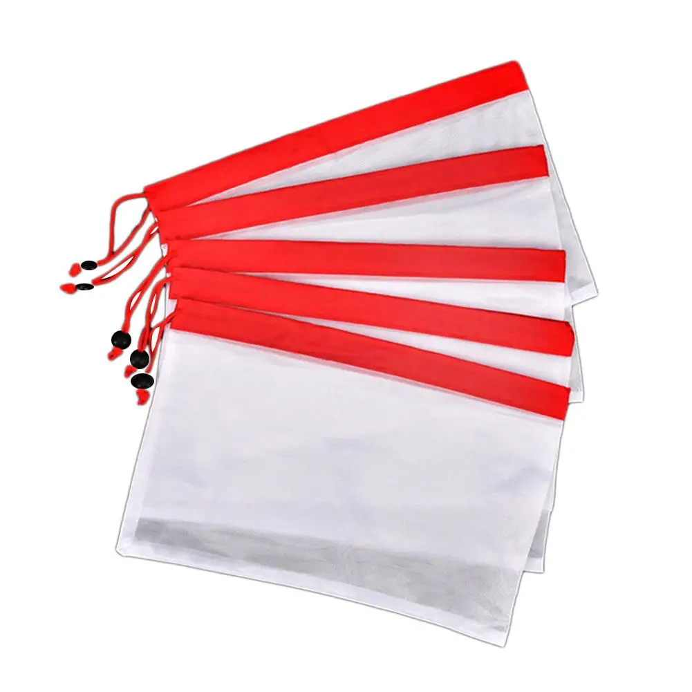 12 Pack Reusable Produce Mesh Bags Organic Cotton Storage for Fruits Vegetables Toys | Дом и сад