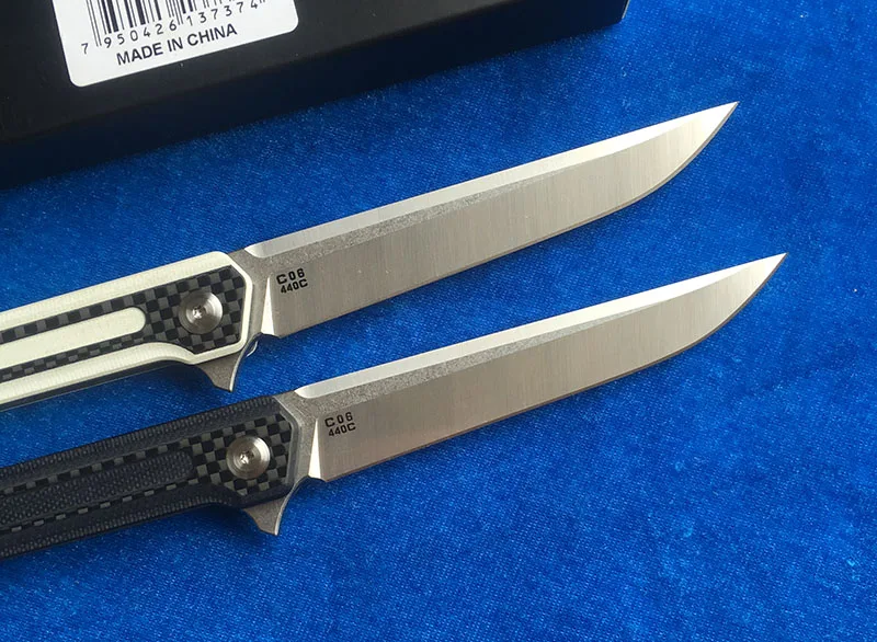 LEMIFSHE STEDEMON C06 Флиппер Складной нож 440C Лезвие KVT G10+ CF Ручка Кемпинг Охота Открытый выживания карманный нож EDC