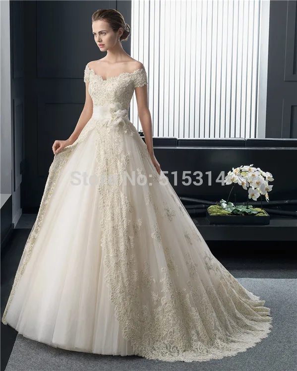 Custom Made 2015 Plus Size Ball Gown Luxury Long Bride Sexy Floor Length White/Ivory Wedding Dresses vestidos de noiva DL16 | Свадьбы и