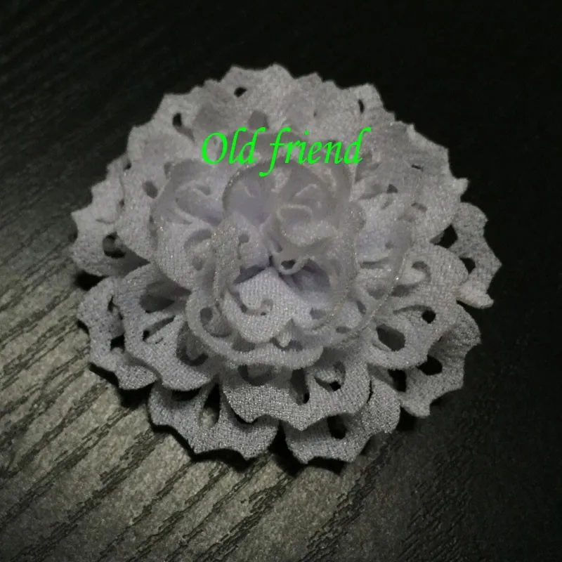 100 шт./лот 15 цветов модные плотные тканевые ушные цветы для повязок на голову