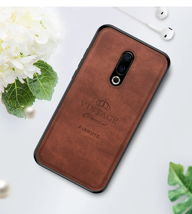 Простой однотонный чехол для телефона для Meizu 16 Plus 16th, матовый тканевый чехол PINWUYO с защитой от отпечатков пальцев, задняя крышка, чехол