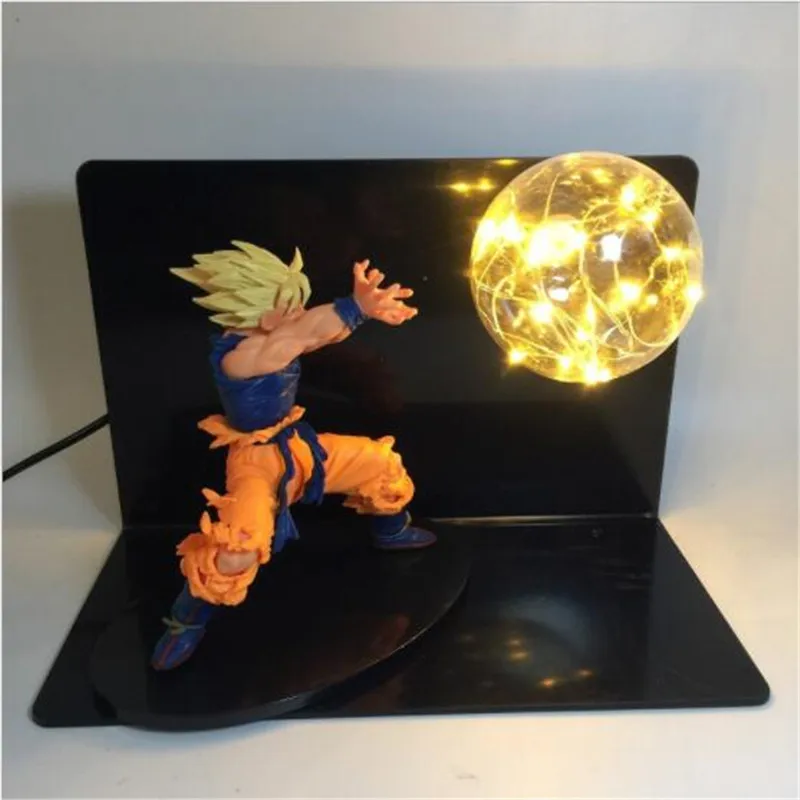 Ночная лампа Leedome Dragon Ball Z VEGETA & GOKU Spirit Bomp мощная светодиодная настольная редкая