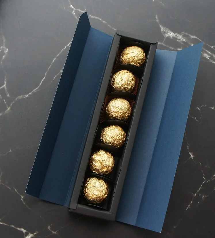 just 10 set box 22,5*4*3,5 см Глубокий Синий Серебряный Зодиак 10 Набор Подарочная коробка для шоколада День Святого Валентина декоративные шары конфеты Упаковка подарков - Цвет: just 10 set box
