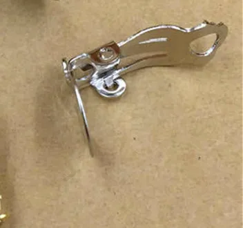 rhodium SEA MEW, 100 шт, 10 мм, железные клипсы для ушей для женщин, не пирсинг, серьга в виде клипсы, проволока для ушей, крючки, фурнитура для изготовления ювелирных изделий - Цвет: rhodium