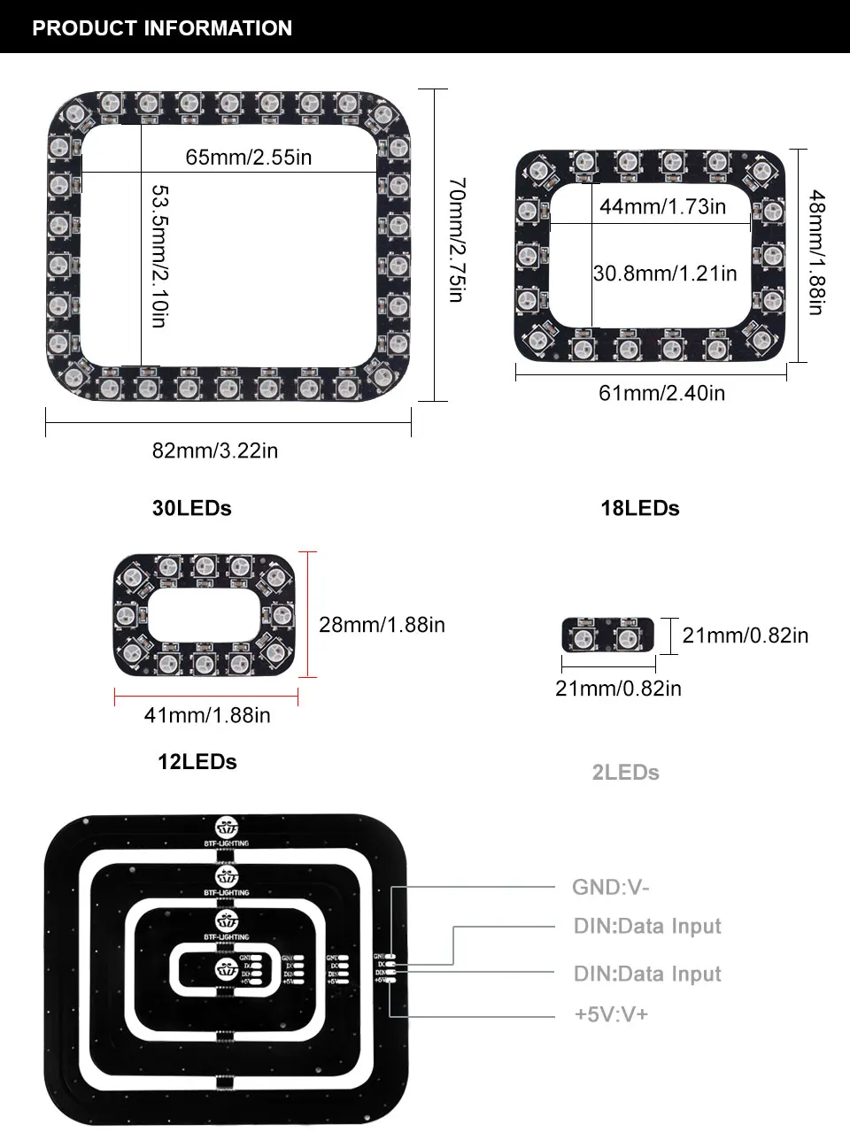 DC5V автомобильный светильник 62 светодиодный s Пиксельная панель WS2812B 5050 RGB 64 светодиодный 256 светодиодный ламповый экран цифровой индивидуально адресуемый полный цвет мечты