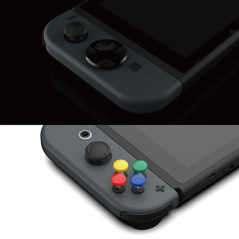 Прозрачные поперечные и круговой D Pad кнопки шапки Пастер комплект для Nintendo Switch NS