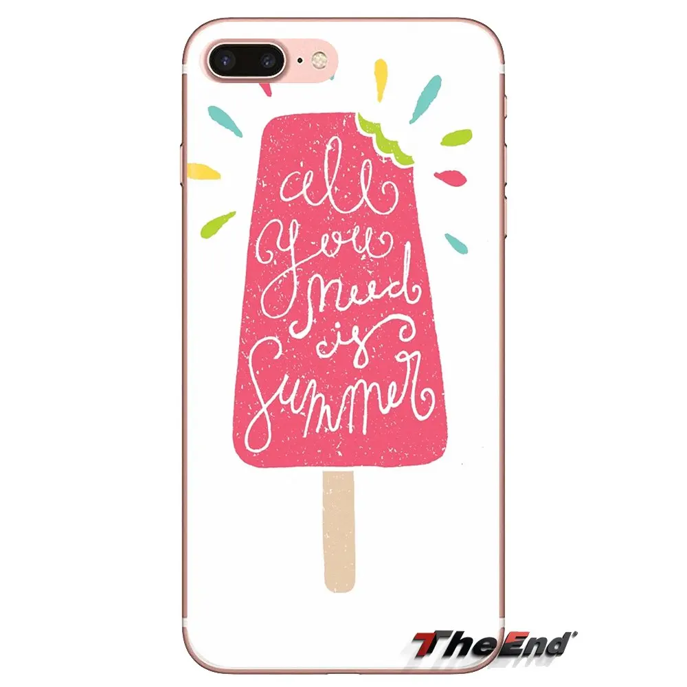 Fruit watermelon pineapple ice cream TPU Transparent Cases For iPod Touch Apple iPhone 4 4S 5 5S SE 5C 6 6S 7 8 X XR XS Plus MAX |