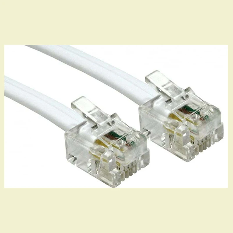 6p4c 5 м длинный RJ11 к белый кабель свинца 4 Pin ADSL DSL маршрутизатор модем для