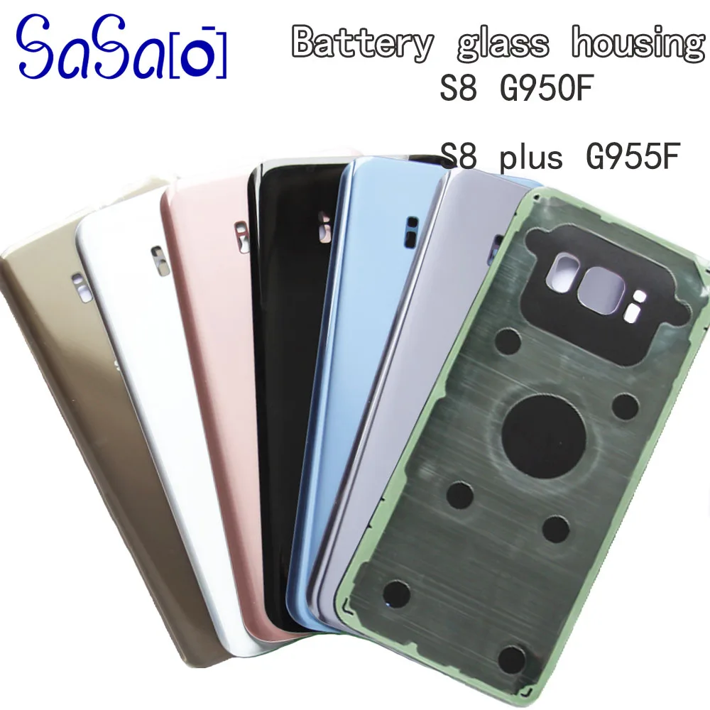 10 шт./лот Замена заднего стекла для Samsung Galaxy S8 Plus + G950 G955 крышка аккумулятора задний