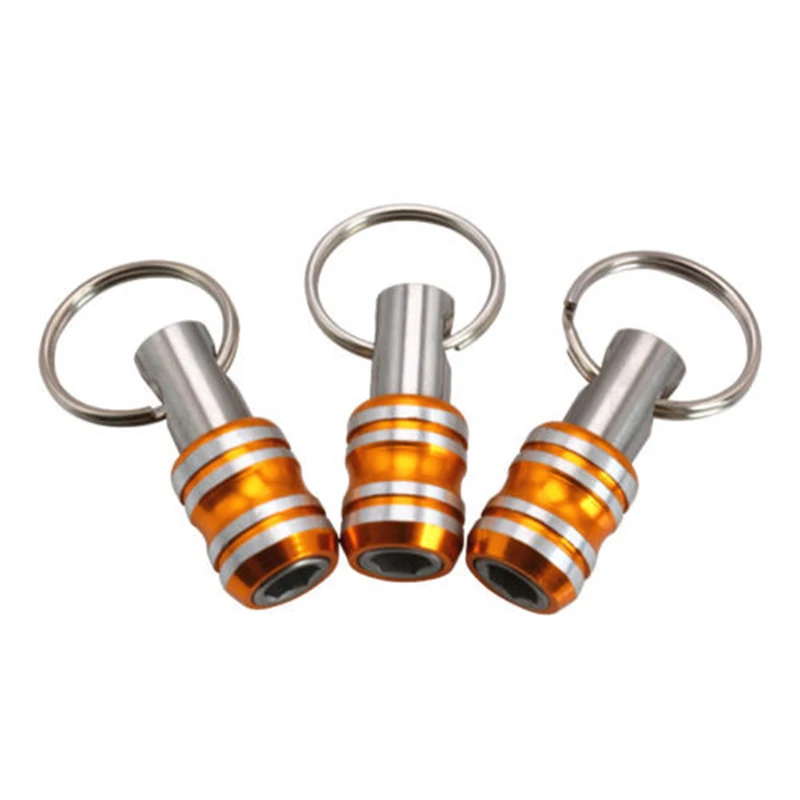 

Bit Socket Holder Extending 1pc Screwdriver Tool Convenient Silver+Golden