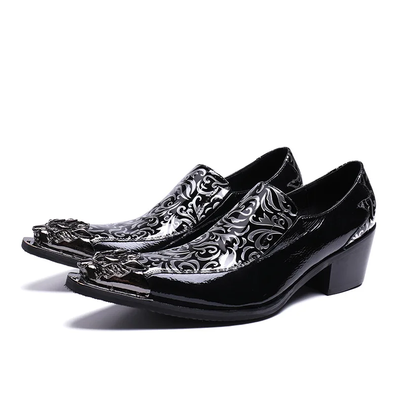

British Style Mens Oxfords Pointed Toe Iron Men Oxford Shoes Fashion Printed Oxford Shoes For Men