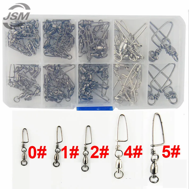 75 шт. рыболовные вертлюжки с подшипником вертлюгом | Спорт и развлечения