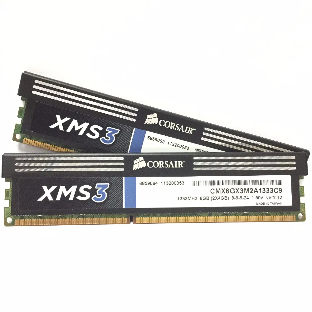 CORSAIR XMS3 2 ГБ 4 ПК настольный компьютер PC3 DDR3 1333 МГц 1600 2000 Память DIMM|ddr3 1333mhz|ecc ramecc ddr3 |