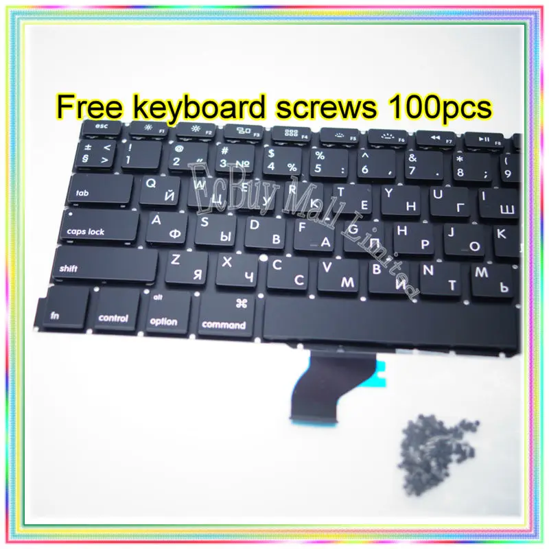 Совершенно новая Русская клавиатура для MacBook Pro Retina 13 3 дюйма A1502 с маленькой