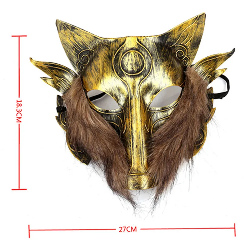 PF Werewolf маскарадные маски для Хэллоуина маскарадный костюм вечеринки ПВХ маска