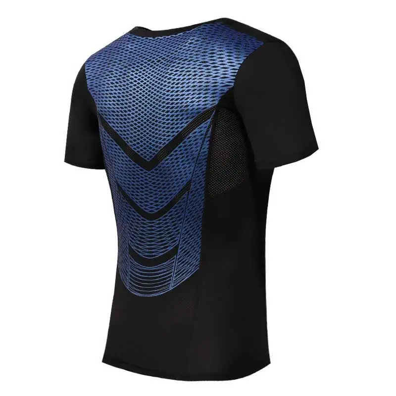 

2017 Men Workout GYM Fitness Tops Tee Sport Run Yoga Train Pro Quick Dry Compression Exercise Muslce Bodybuilding T Shirt UX32