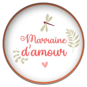 ZDYING новая французская буква 12 мм/20 мм/25 мм супер Marraine Parrain круглый стеклянный кабошон демонстрационная плоская задняя фурнитура - Цвет: MA019