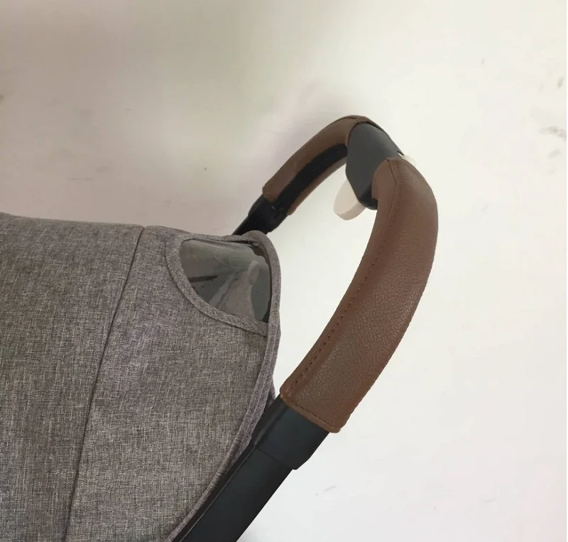 adult brown 2 шт./компл. детская коляска ручка кожаный подлокотник для детской коляски Защитный чехол подлокотники для Аксессуары для колясок - Цвет: adult brown