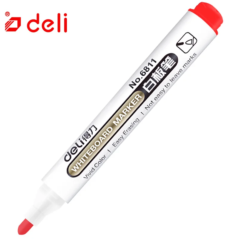 Deli 1 шт. маркер для доски большой емкости для студентов маркер красный синий черный цвет масляные чернила маркер канцелярские товары офисные школьные принадлежности - Цвет: color 2