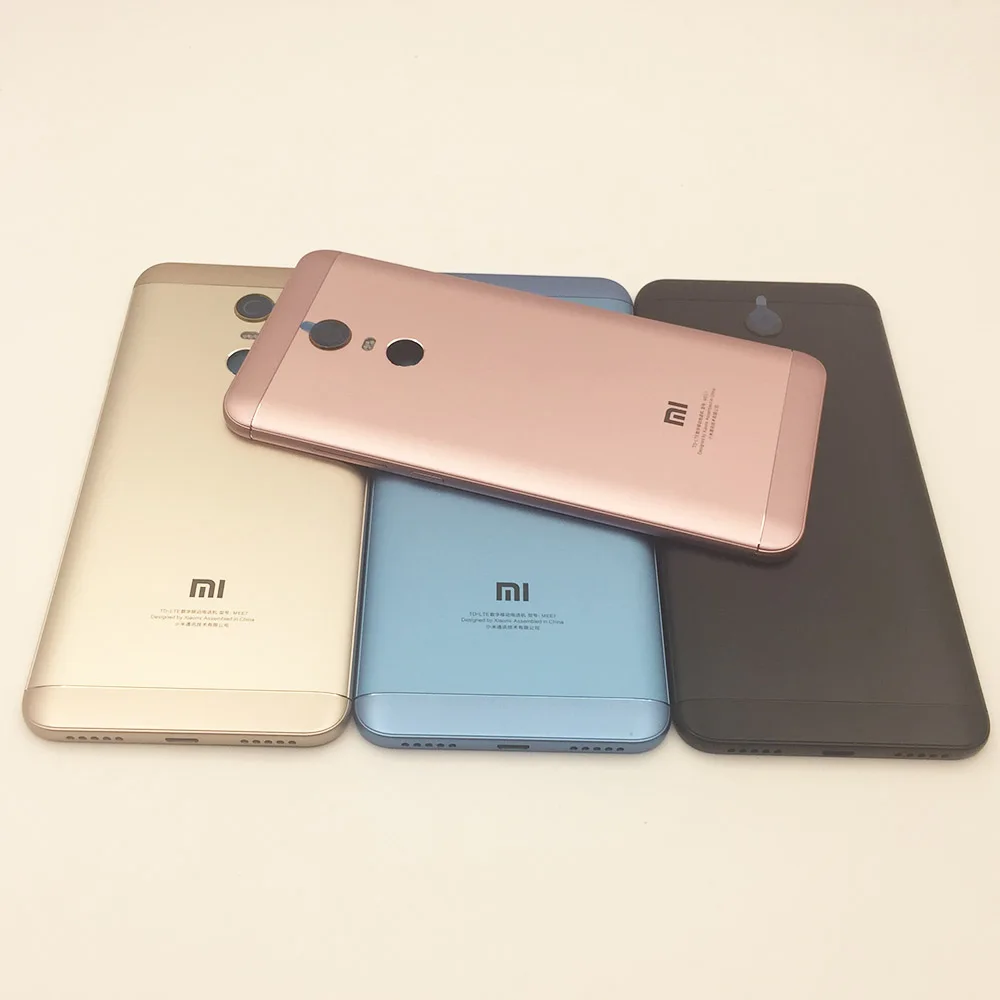 For Xiaomi Redmi 5 Plus Battery Back Cover Rear Door Housing + Side Key Camera Lens for 5Plus Phone Case | Мобильные телефоны и