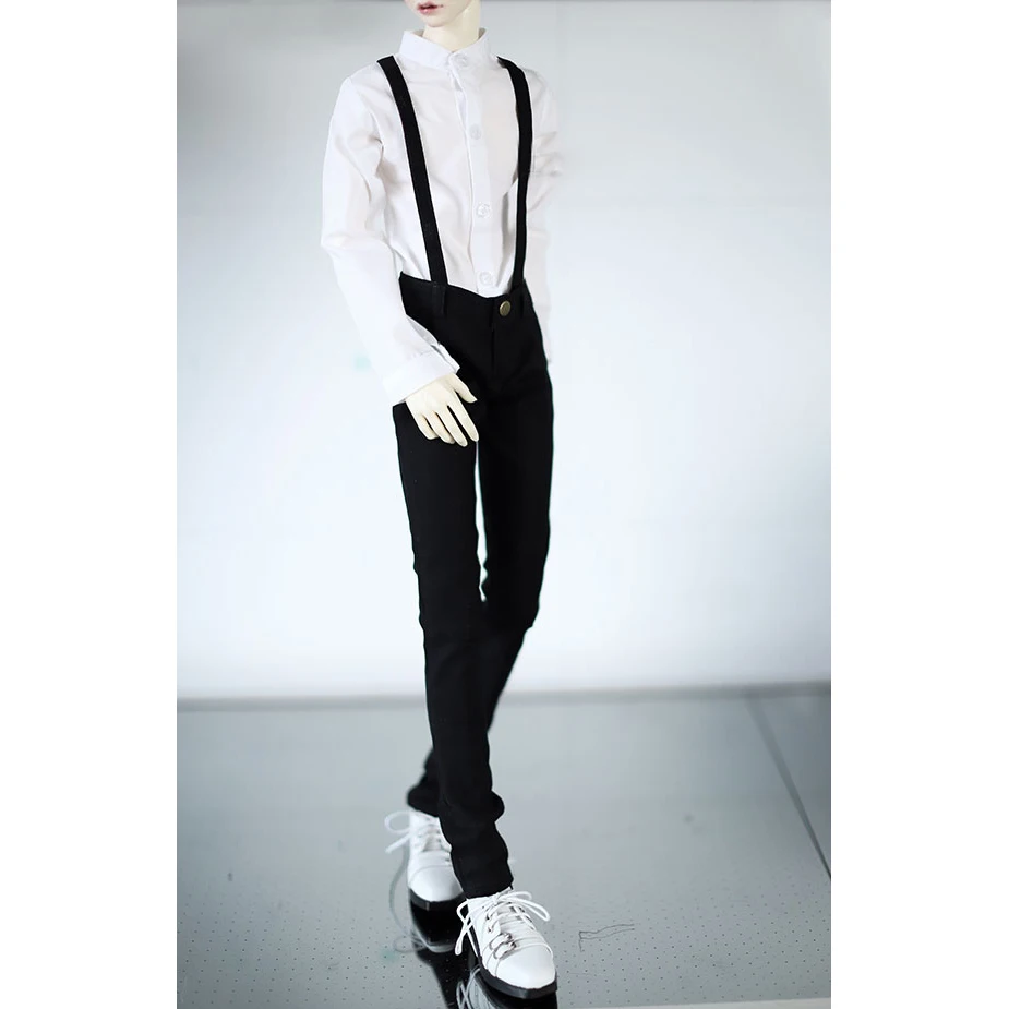 BJD брюки на подтяжках Gentalman наряды черный для мужчин 1/3 SD 60 см 24 &quot1/4 17&quot высокий MSD
