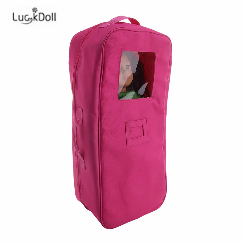 LUCKDOLL высокое качество милая кукла дорожная сумка подходит 18 дюймов Американский 43 см аксессуары для кукол, игрушки для девочек, поколение, подарок
