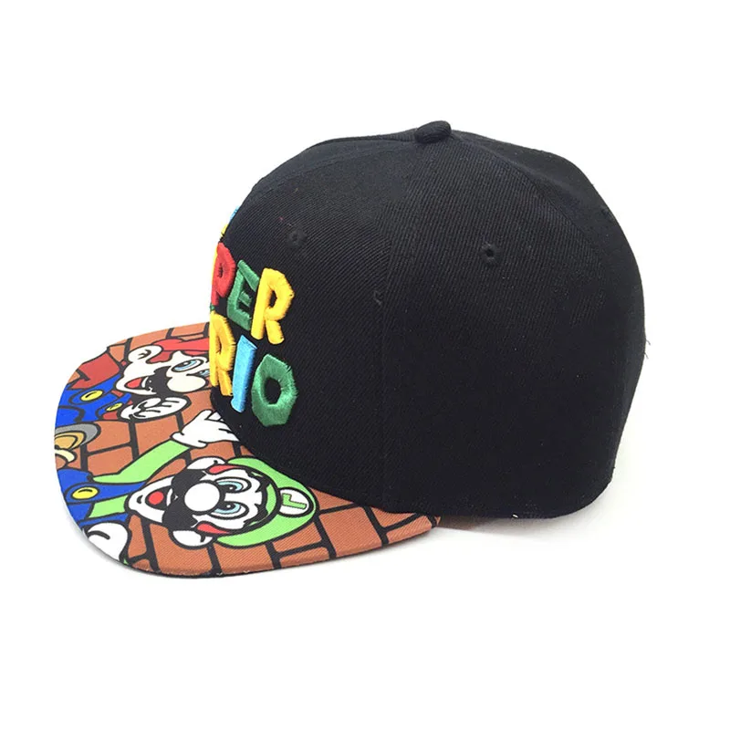 Игра Супер Марио Bros шапки Марио Луиджи Йоши Snapback Бейсболки мультфильм взрослых повседневные Летние солнцезащитные шапки пара кепки в стиле хип-хоп