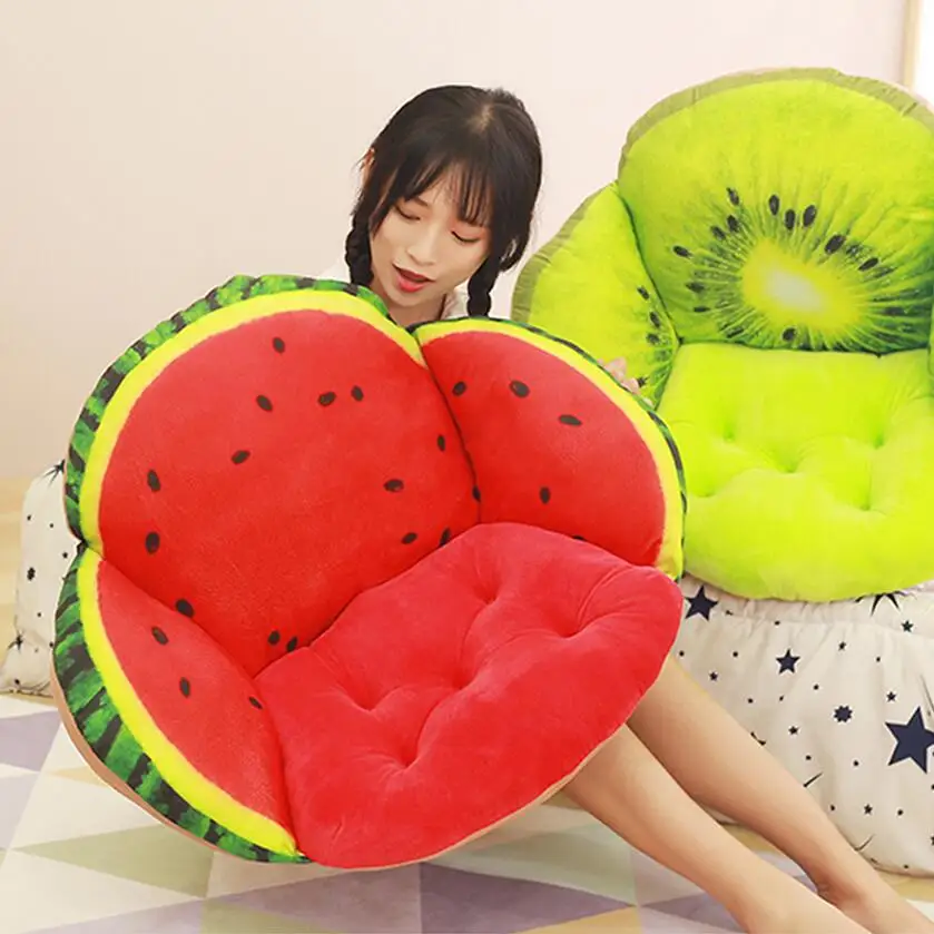 Фруктовая подушка в форме дивана роскошная напольная 3D качалка для офисного