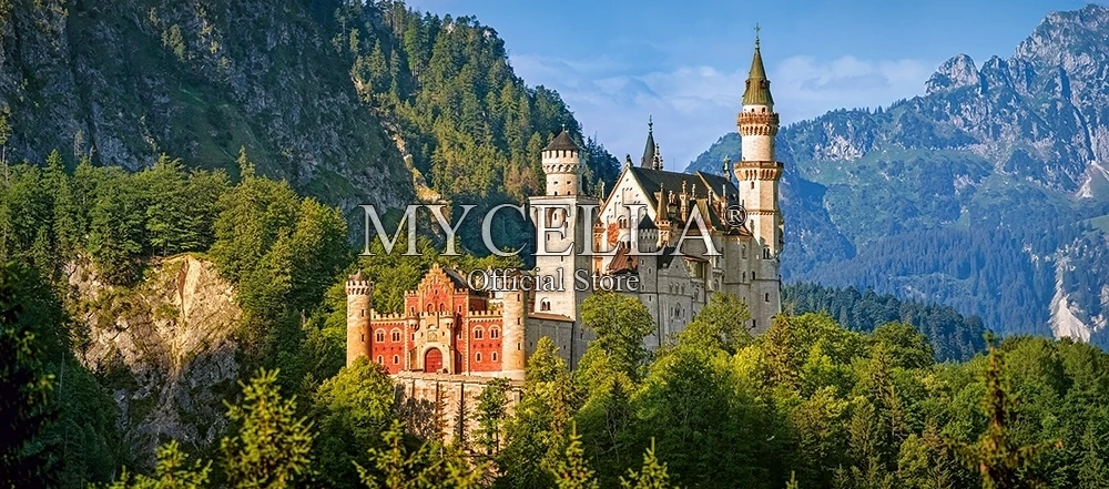 Алмазная вышивка Neuschwanstein замок 5D &quotсделай сам&quot алмазная крестиком