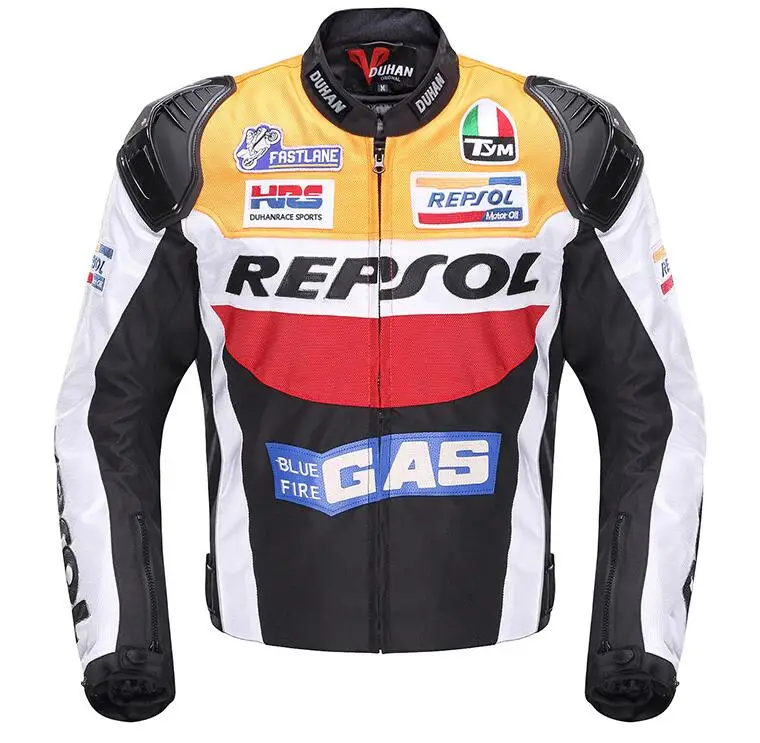 

latest DUHAN Moto Racing Jackets motorbike REPSOL motorcycle Riding Jacket Top Quality