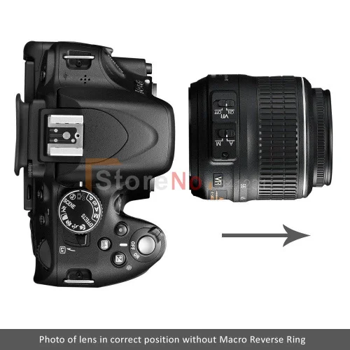 52 мм объектив макро реверсивное Кольцо адаптер для Nikon AF AI mount Nik & n D7100 D600 D800 D3200 D5200