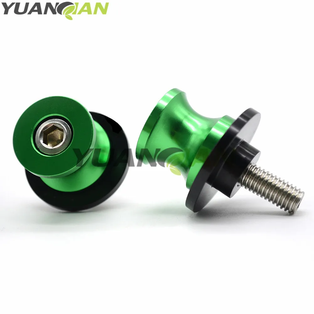 10 мм Мотоцикл CNC Swingarm Slider катушки стенд винты для Kawasaki Z750 Z250 Ninja 300 EX650 650R ZX-10R zx1000 |