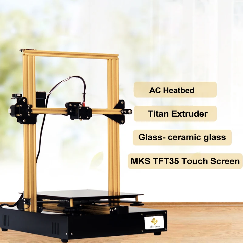 Reayou 3d принтер Impresora 3D 300*300*400 мм зона печати высокая точность AC Heatbed с титановым Экструдером MKS TFT35 сенсорный экран