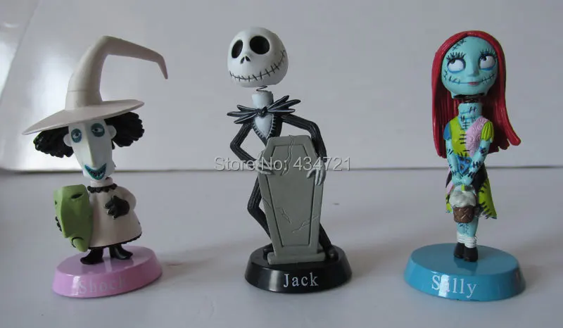 6 шт. игрушка Кошмар перед Рождеством|figure toy|nightmare beforejack sally |