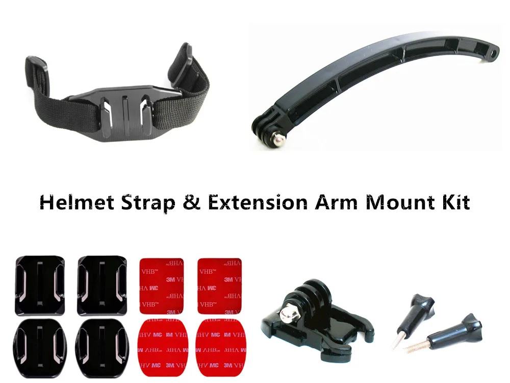 Изогнутое велосипедное крепление для шлема Veho MUVI K2S K2 K1 VCC-006-K2S VCC-006-K2 Mobius 1 2 mini Dazzne P2