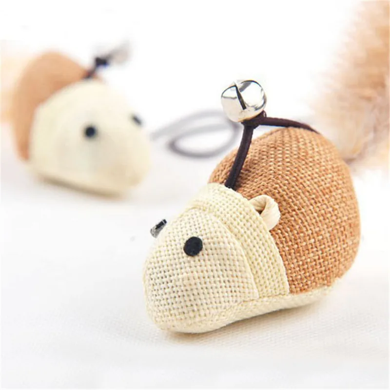 Лидер продаж 1 шт. милые кошки мышки игрушки деревянная мышь из пеньки стержни для