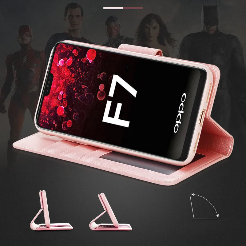 Hanman высококачественный защитный чехол для OPPO F7 люкс класса, Стиль в ретро-стиле из овечьей кожи кошелек задняя крышка-чехол с магнитной стоячий кейс-держатель Слот для карт памяти F7